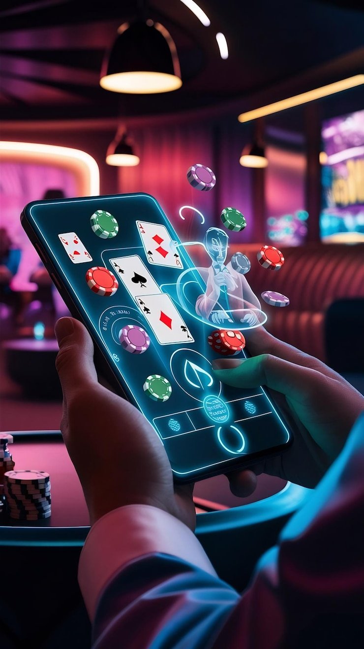 Live Teen Patti table on daftar bola389 mobile app showing three-card game interface