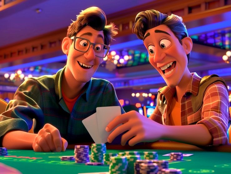 Close-up of dealer dealing cards in Teen Patti on daftar bola389